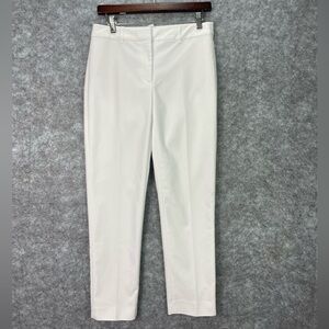 White House Black Market Pants Womens 4 White Slim Ankle Dressy Stretch